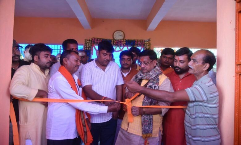 MLA inaugurated the passenger shed